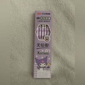 New Kuromi Pencils Pack of 12 pencils Hexagonal HB -Free Gift with Purchase